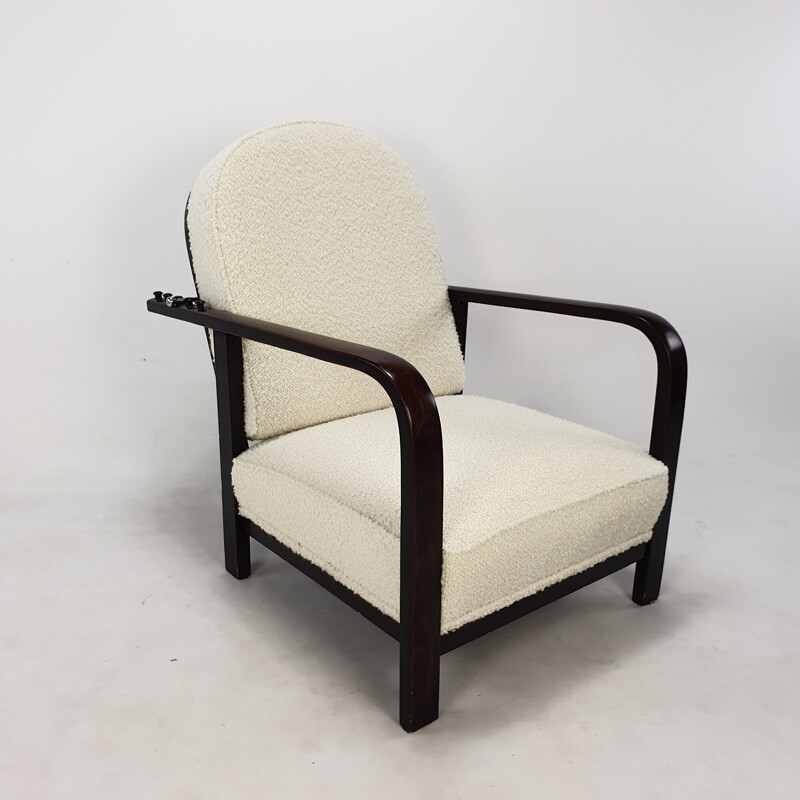 Paar vintage Thonet verstelbare fauteuils, 1930