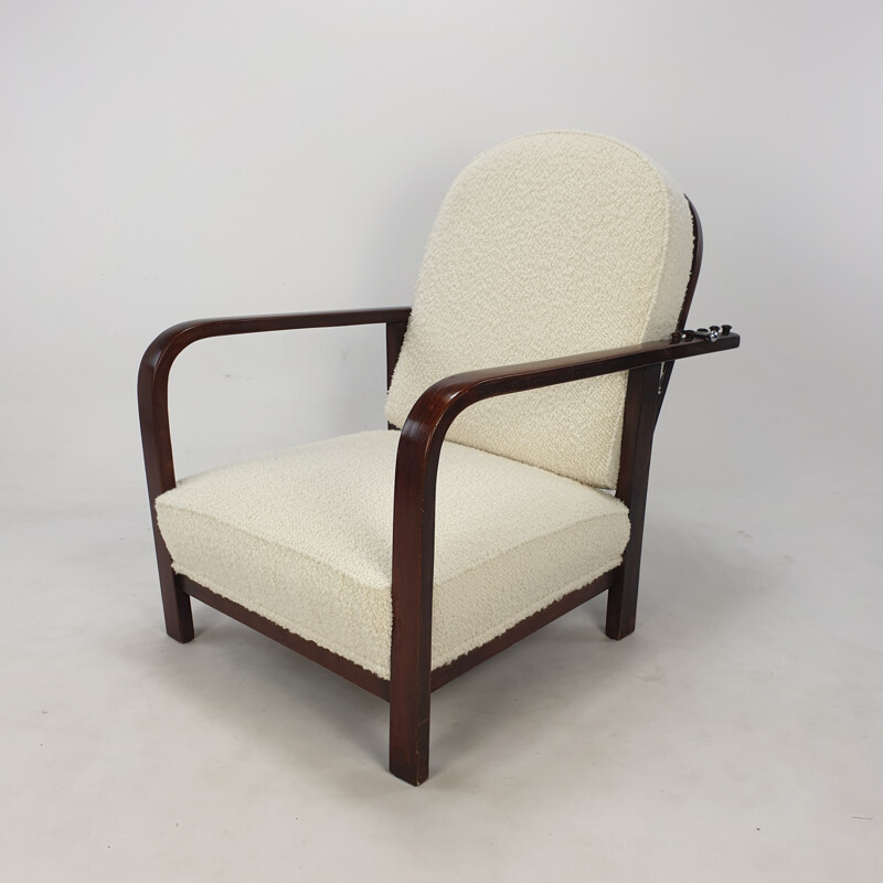 Pair of vintage adjustable armchairs by Thonet, 1930s