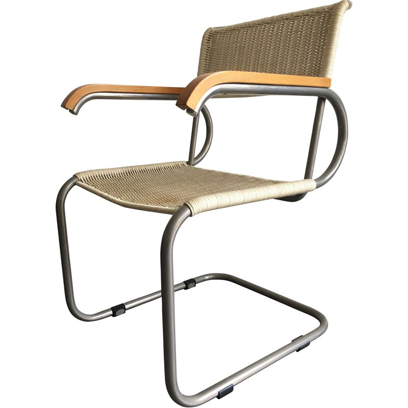 Vintage Tecta D40 desk armchair by Marcell Breuer, 1980s