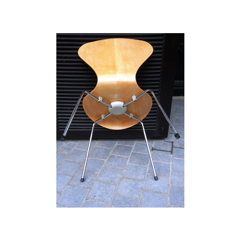 "3107" chair in beechwood, Arne JACOBSEN - 1955