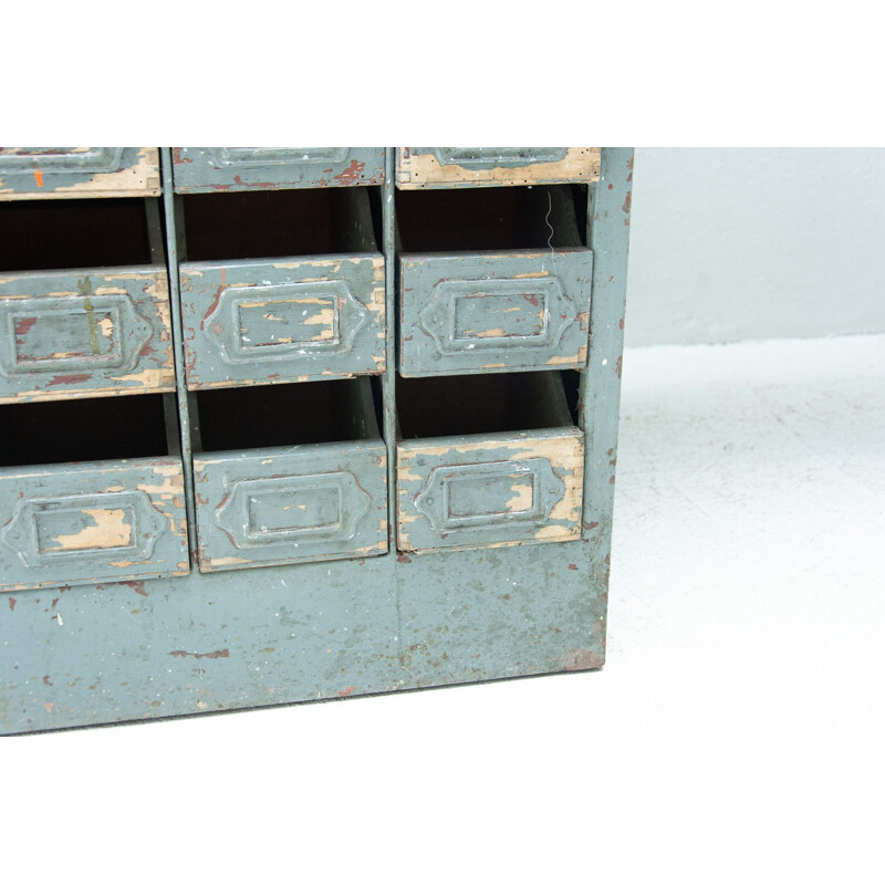 Vintage industrial desk in iron and formica, Czechoslovakia 1950