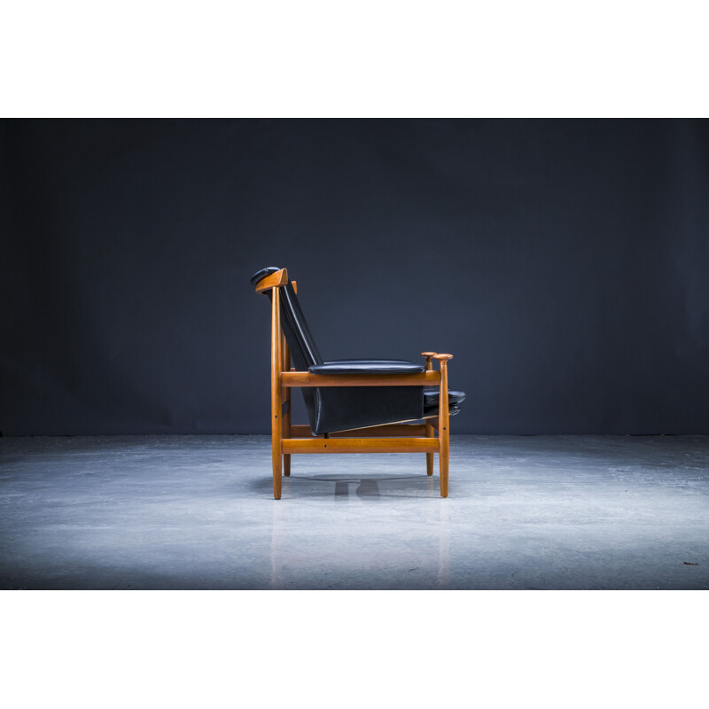 Vintage Bwana armchair and ottoman by Finn Juhl for France & Son, 1960s