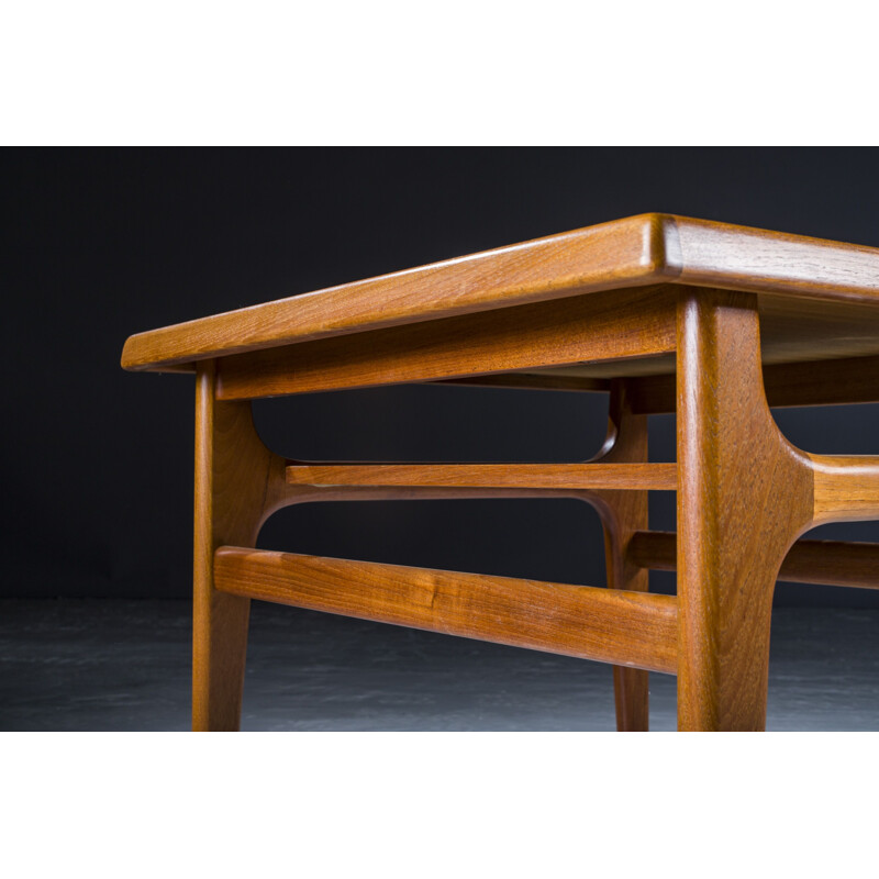 Teak vintage coffee table by Niels Bach for A S Möbler, 1960s