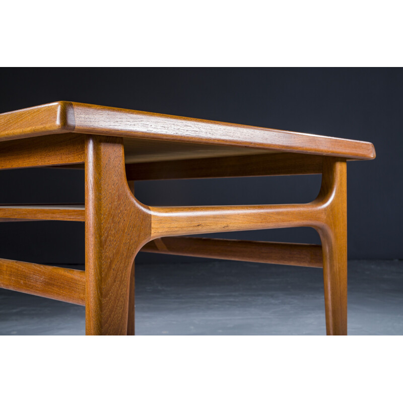 Teak vintage coffee table by Niels Bach for A S Möbler, 1960s