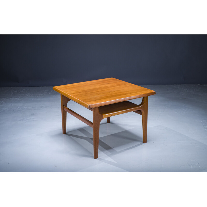 Teak vintage coffee table by Niels Bach for A S Möbler, 1960s