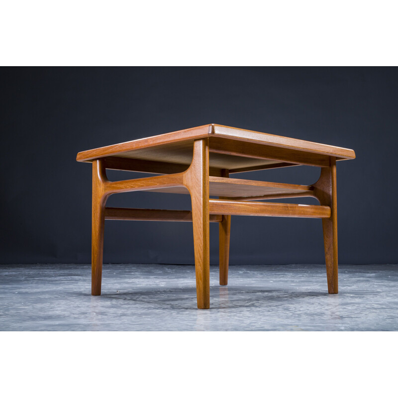 Teak vintage coffee table by Niels Bach for A S Möbler, 1960s