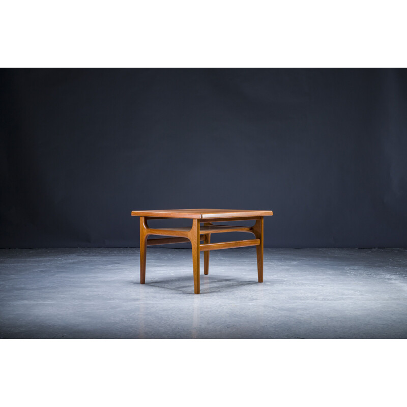 Teak vintage coffee table by Niels Bach for A S Möbler, 1960s