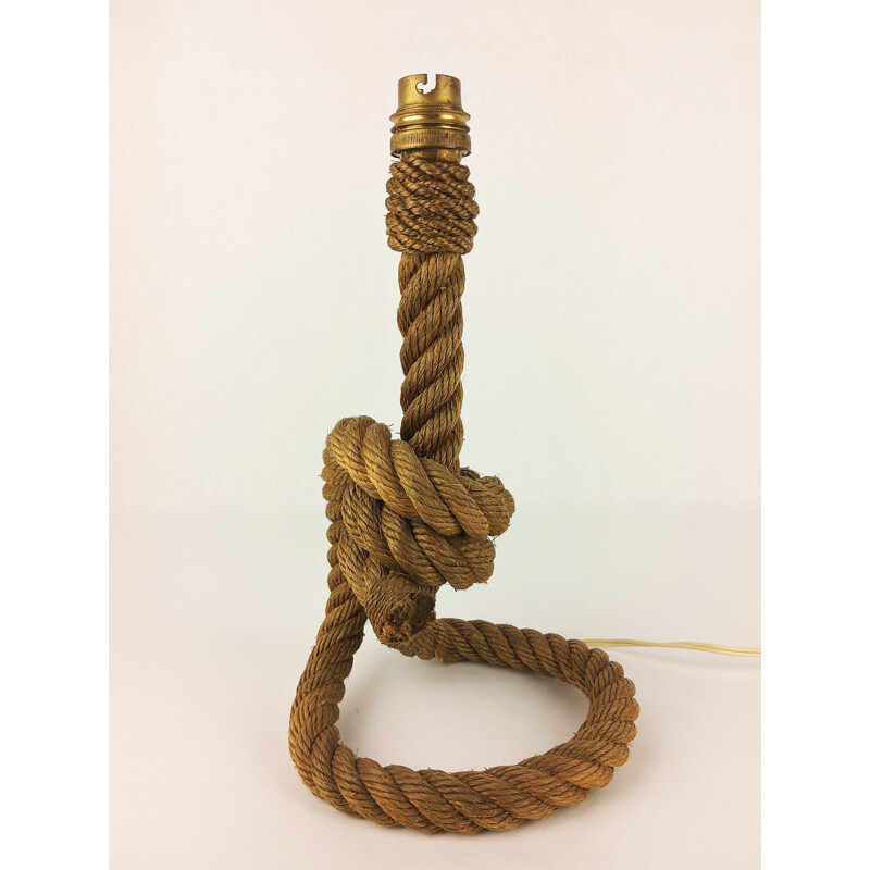 Candeeiro de corda Vintage da Audoux-Minet, 1950