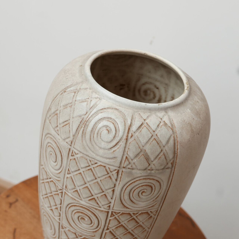 German ceramic mid-century decorative vase, 1970-1980s