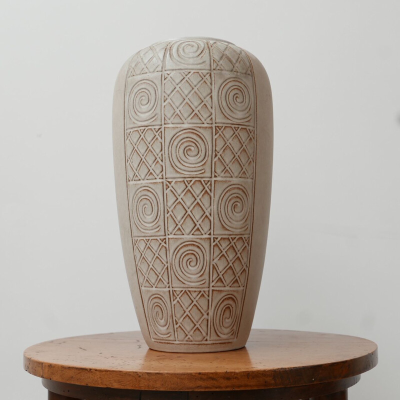 German ceramic mid-century decorative vase, 1970-1980s