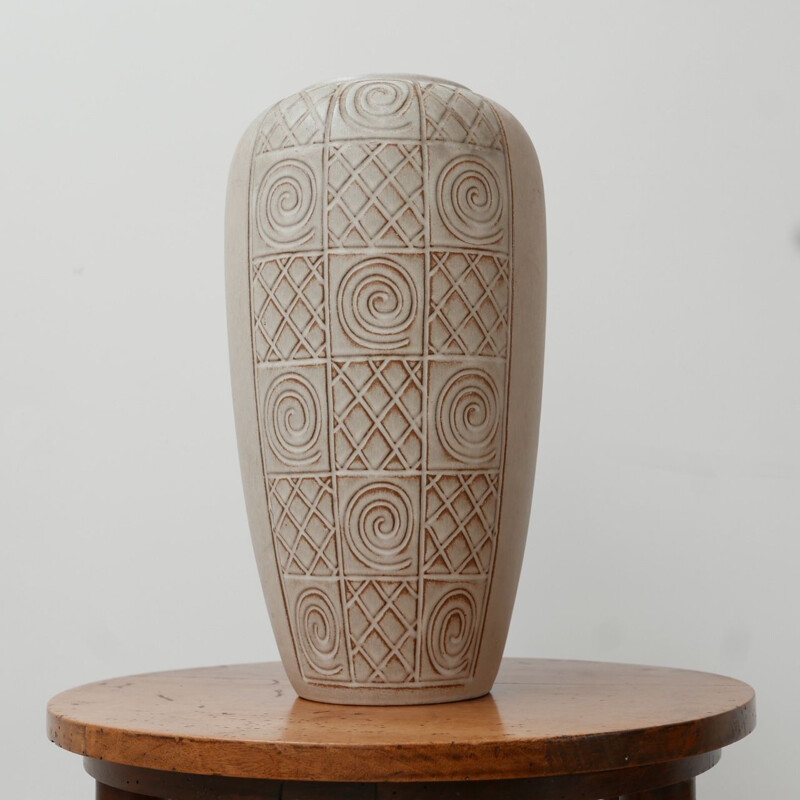 Vase décoratif allemand vintage en céramique, 1970-1980