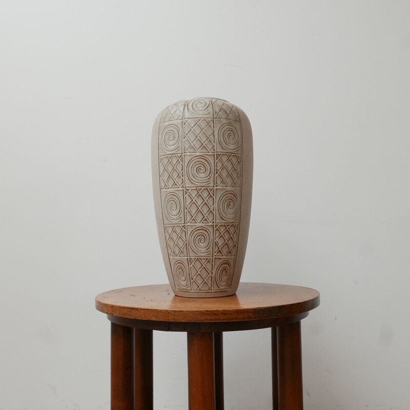 Vase décoratif allemand vintage en céramique, 1970-1980