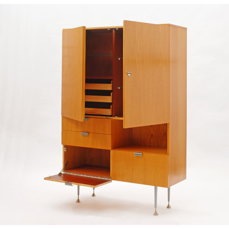 Český Nábytek secretary desk in beech wood - 1968