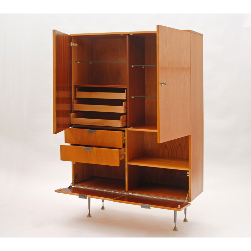 Secretaire vintage Český Nábytek en bois de hêtre - 1968