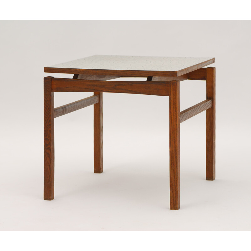 Table d'appoint en bois et formica - 1960