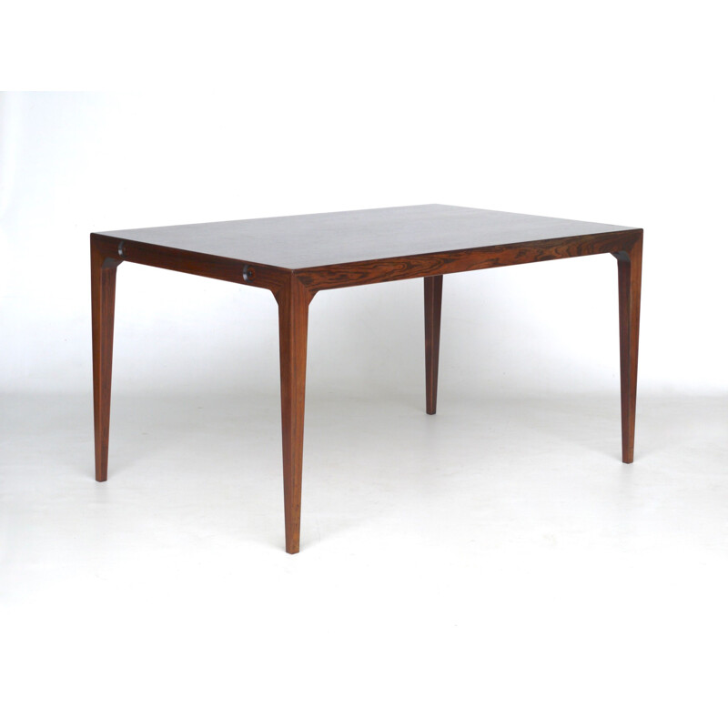 Danish rosewood vintage dining table by Poul Hundevad and Kai Winding for Hundevad & Co., 1950s