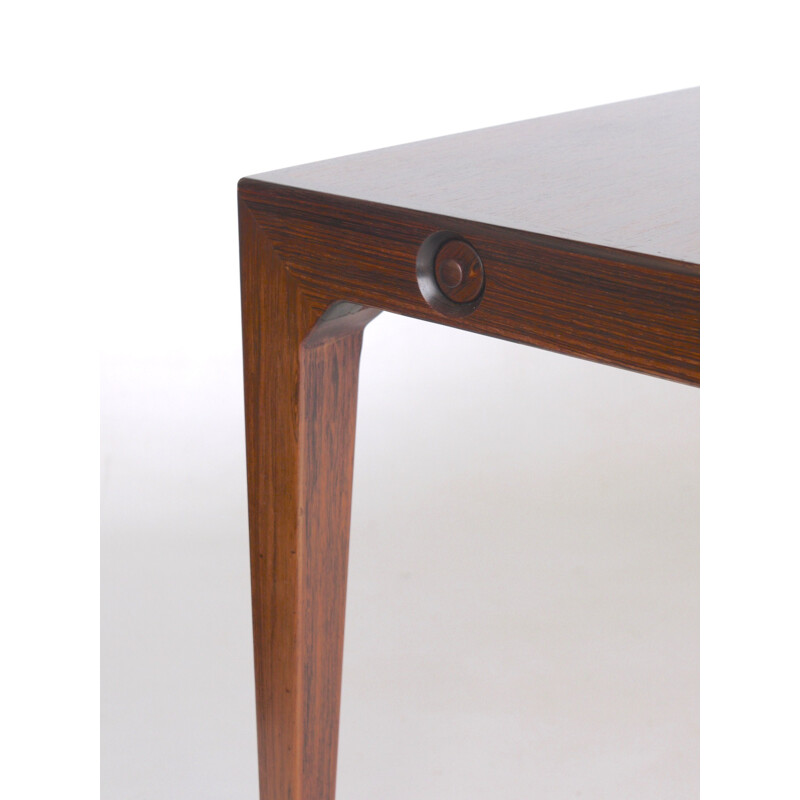 Danish rosewood vintage dining table by Poul Hundevad and Kai Winding for Hundevad & Co., 1950s