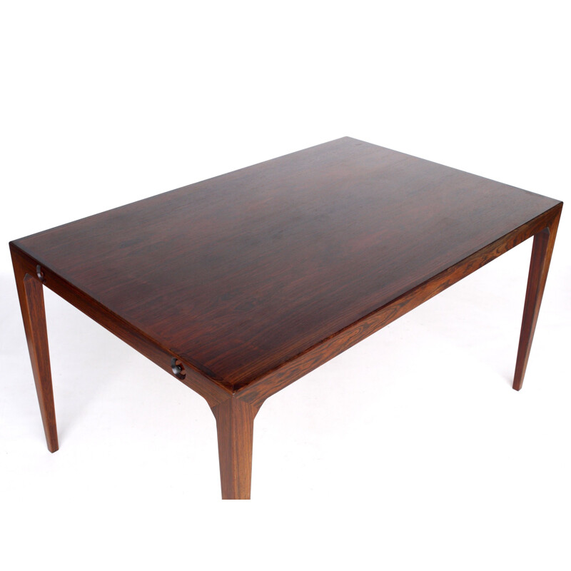 Danish rosewood vintage dining table by Poul Hundevad and Kai Winding for Hundevad & Co., 1950s