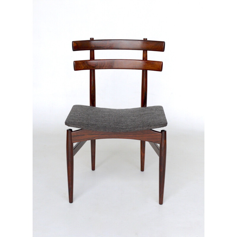 Ensemble de 6 chaises danoises vintage en palissandre modèle 30 par Poul Hundevad pour Hundevad & Co, 1950