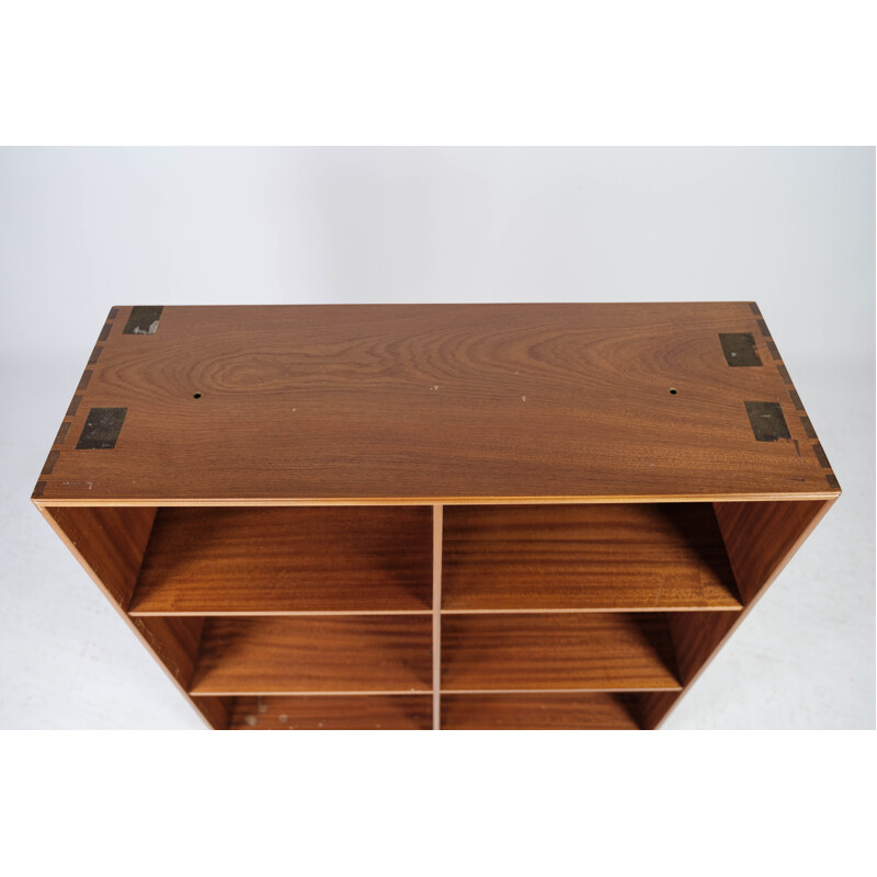 Vintage bookcase in light mahogany by Mogens Koch for Rud Rasmussen, 1960