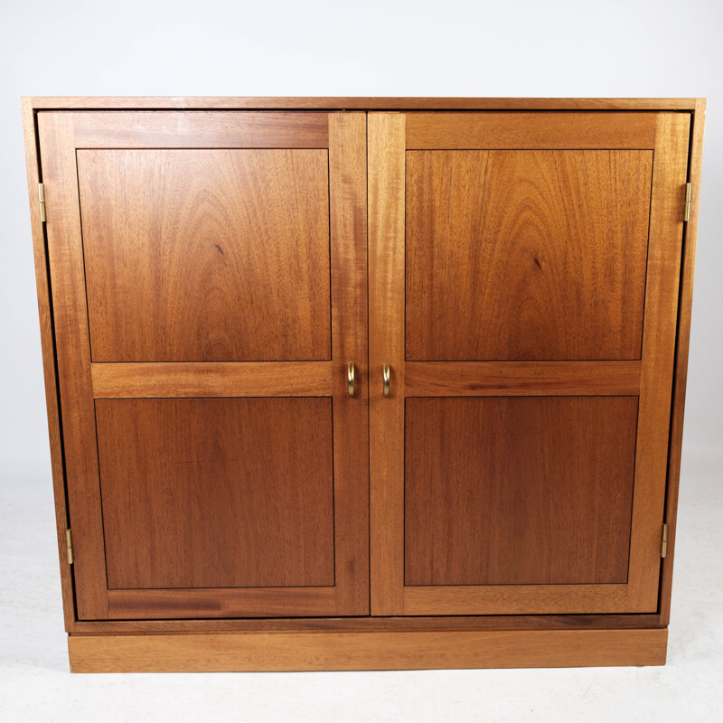 Vintage light mahogany cabinet from Søborg Furniture, Denmark 1960