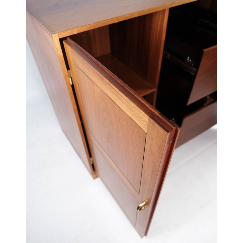 Vintage light mahogany cabinet from Søborg Furniture, Denmark 1960