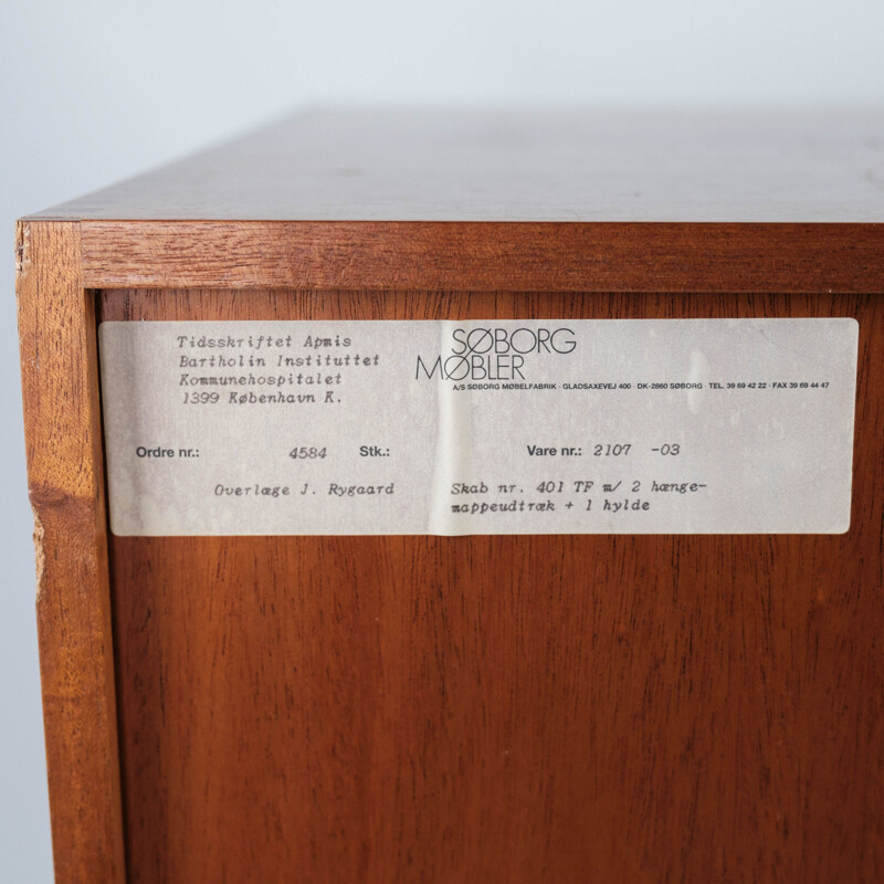 Armario vintage de caoba clara de Søborg Furniture, Dinamarca 1960