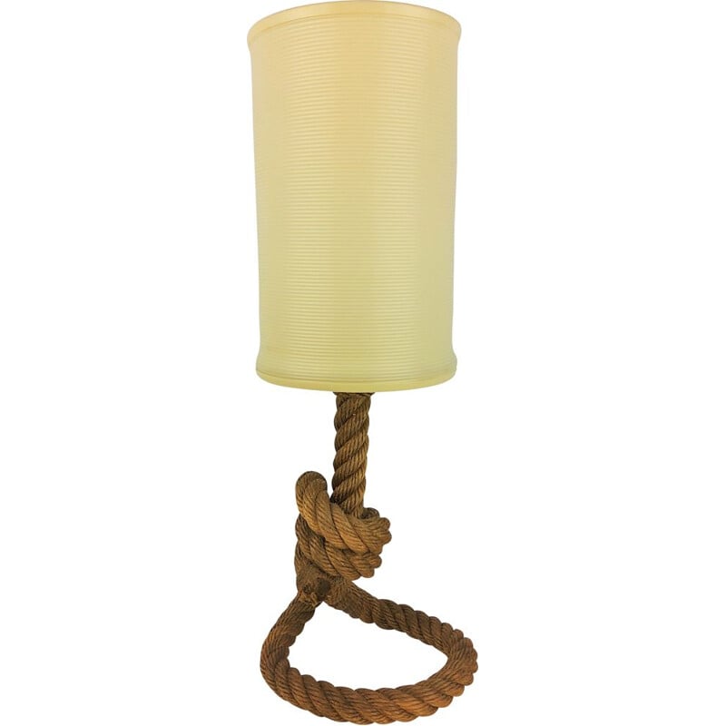 Vintage-Lampe aus Seil von Audoux-Minet, 1950