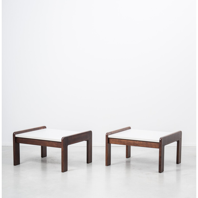 Pair of ‘t Spectrum side tables in wenge, Martin VISSER - 1950s