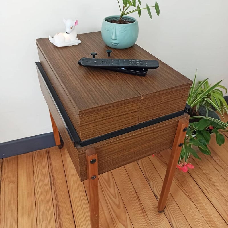 Mid century workbench with sliding compartments, 1960