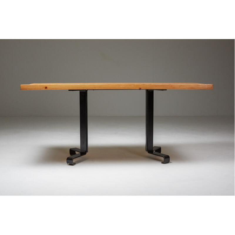Vintage dining table by Charlotte Perriand for Les Arcs, France 1960s