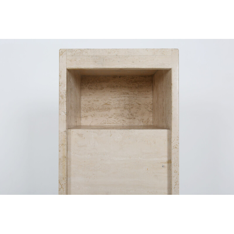 Travertine vintage console, 1980