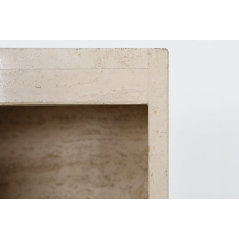 Travertine vintage console, 1980