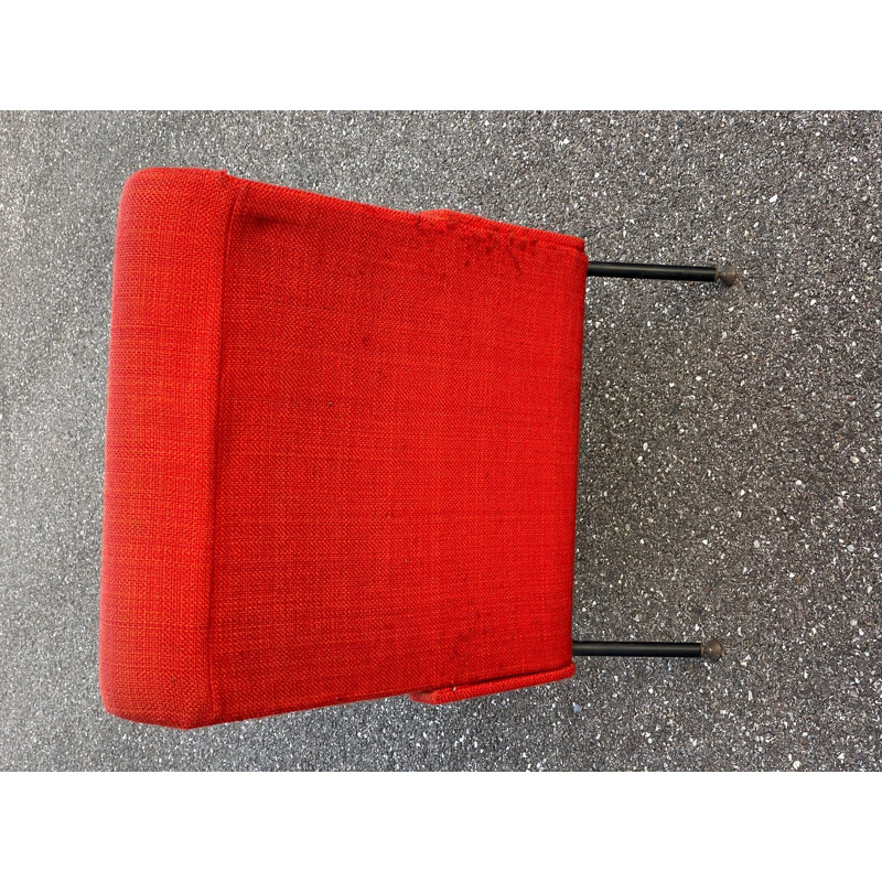 Roter Vintage-Sessel von Pierre Guariche, 1958