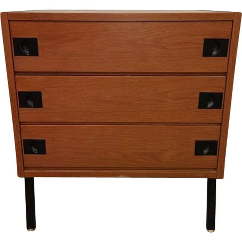 Vintage teak chest of drawers by René Jean Caillette