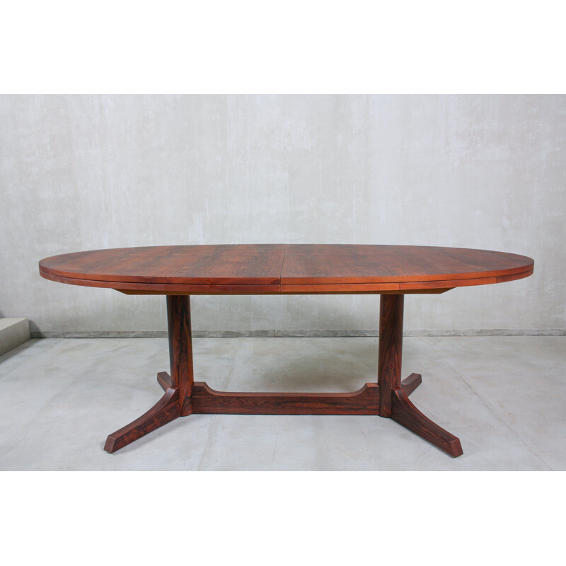 Mesa ovalada de palisandro vintage de Robert Heritage para Archie Shine, Reino Unido 1960