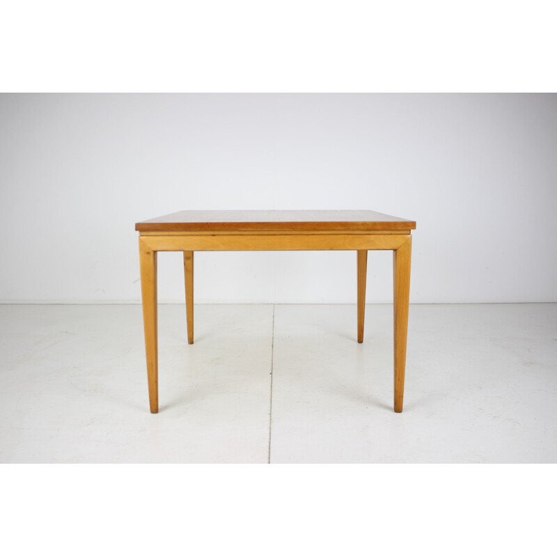 Table vintage Dřevotvar en bois, Tchécoslovaquie 1960