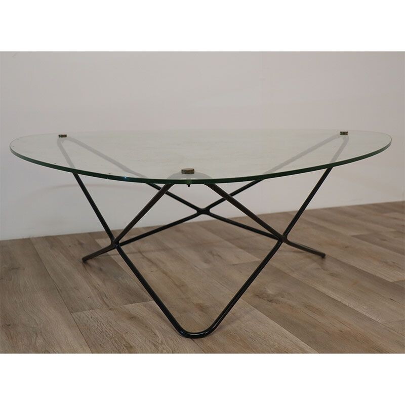 Table basse vintage "Jasmin" de Florent Lasbleiz pour Airborne, 1950