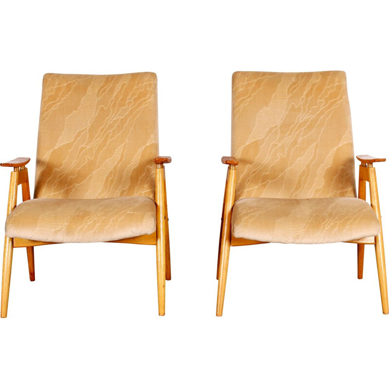 Paar vintage fauteuils van Jaroslav Šmídek