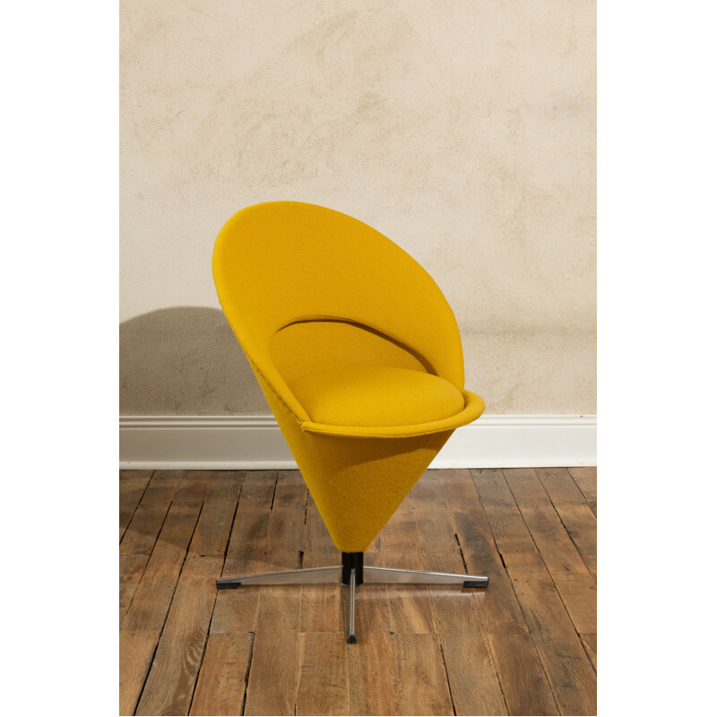 Silla cónica vintage de Verner Panton para Plus-linje