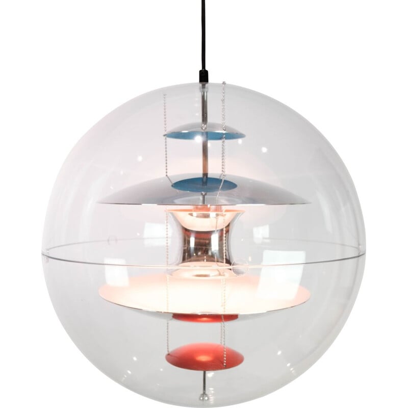 Vintage globe pendant lamp by Verner Panton, 1969