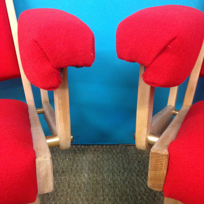 French pair of armchairs - 1950s