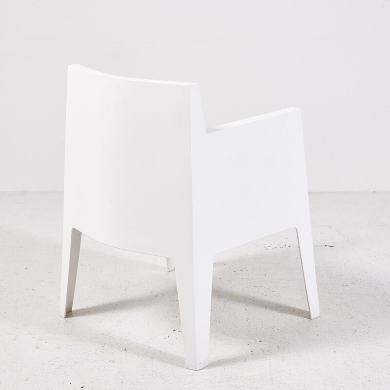 Vintage Driade white garden armchair