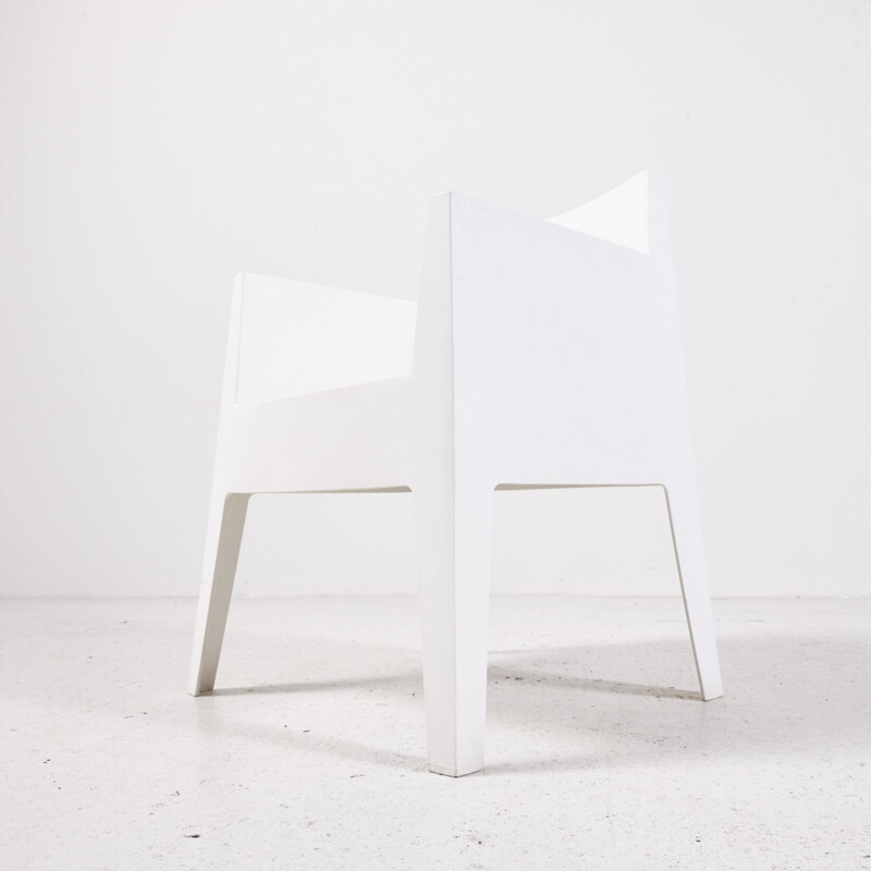 Vintage Driade white garden armchair