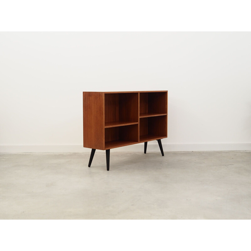 Teak vintage bookcase by Domino Møbler, Denmark 1970s