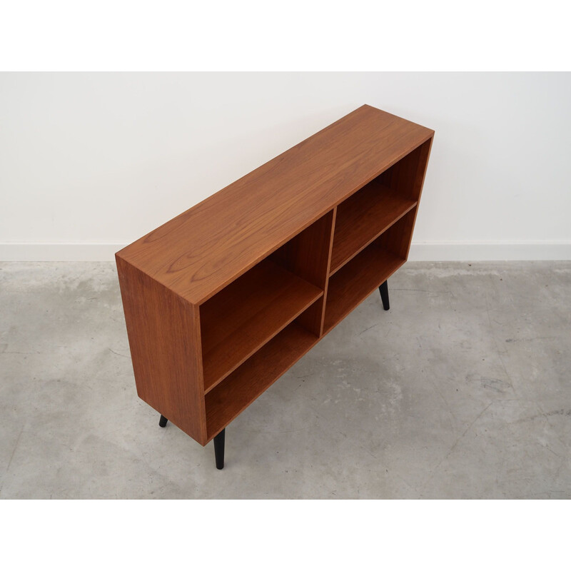 Teak vintage bookcase by Domino Møbler, Denmark 1970s