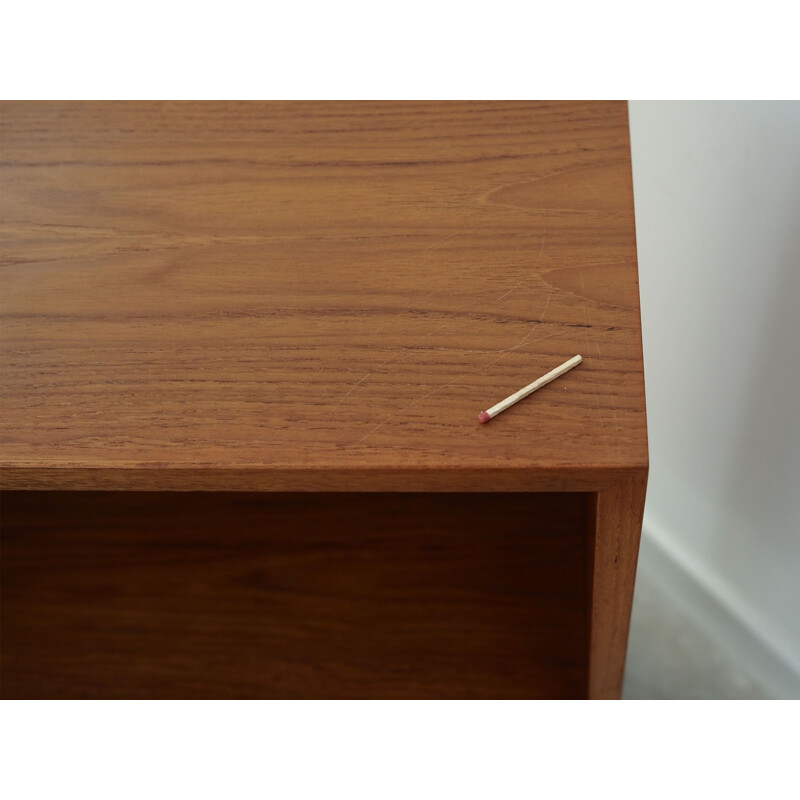 Teak vintage bookcase by Domino Møbler, Denmark 1970s