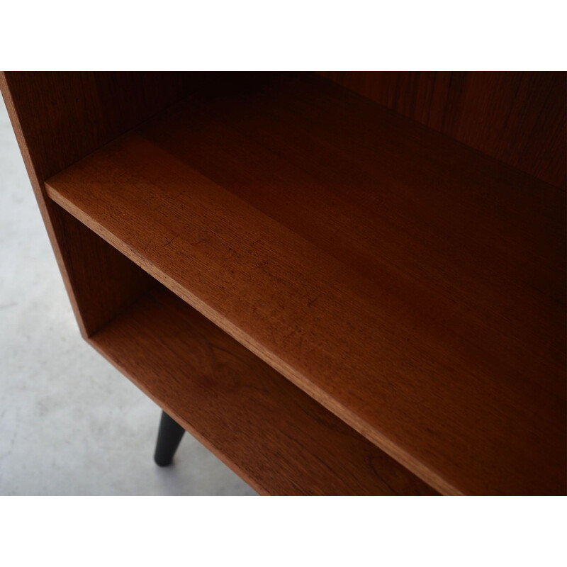 Teak vintage bookcase by Domino Møbler, Denmark 1970s