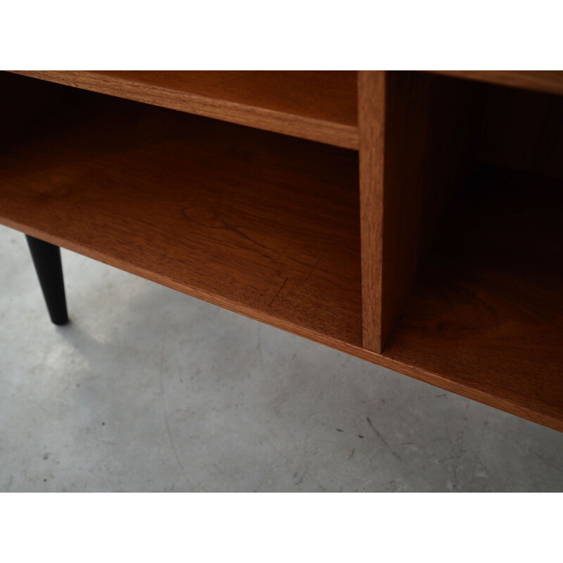 Teak vintage bookcase by Domino Møbler, Denmark 1970s