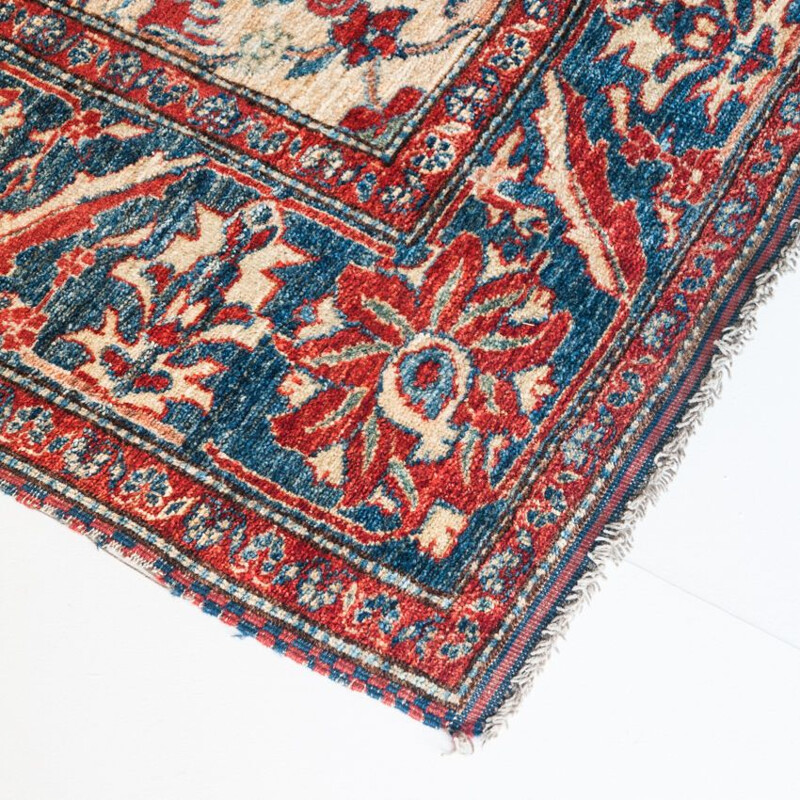 Vintage Afghan wool rug, 1990s